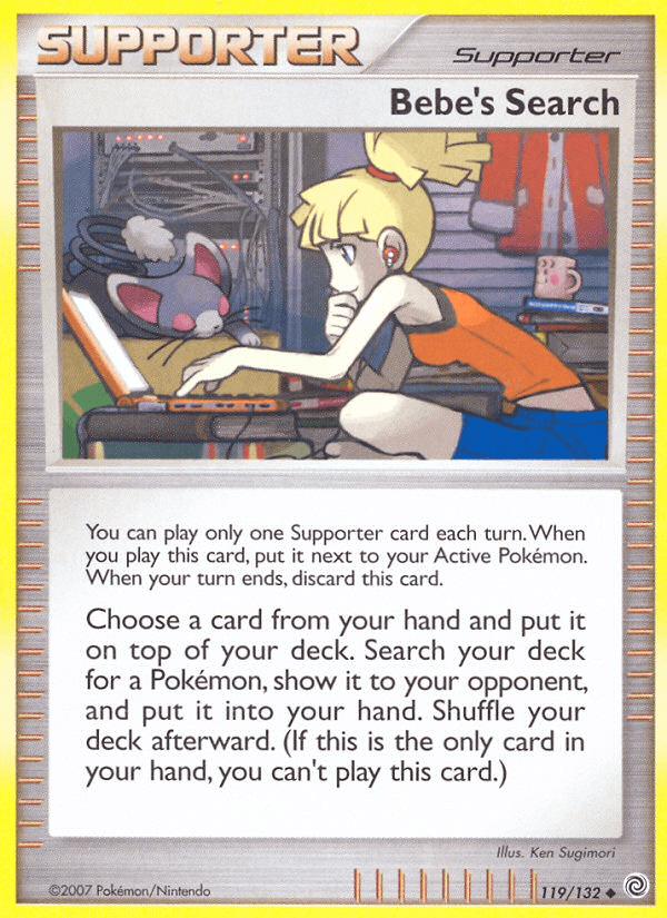 Bebe's Search Pokémon card