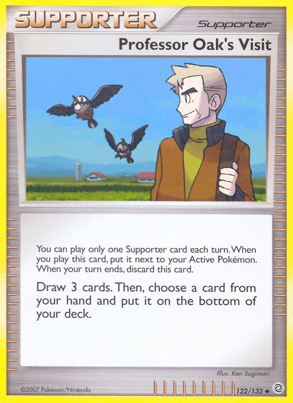 Professor Oak's Visit Pokémon card