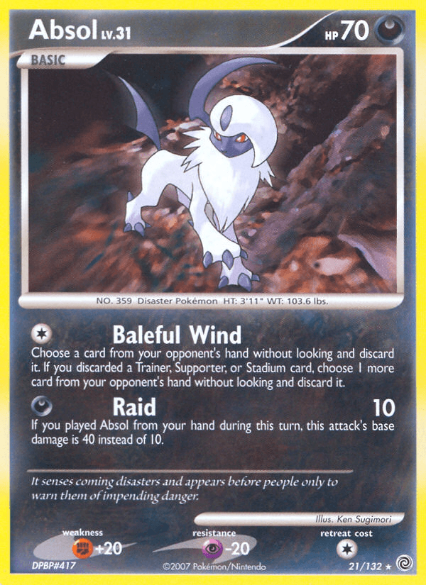 Absol Pokémon card