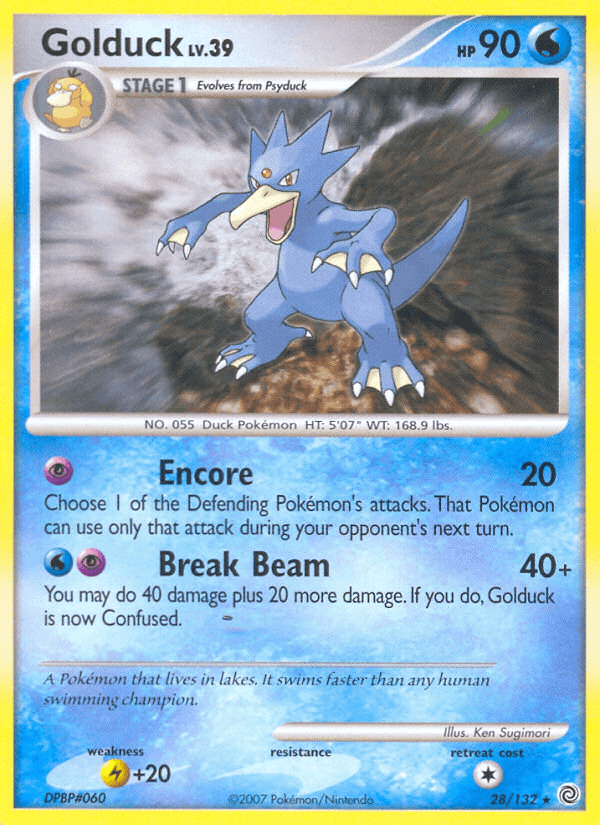 Golduck Pokémon card
