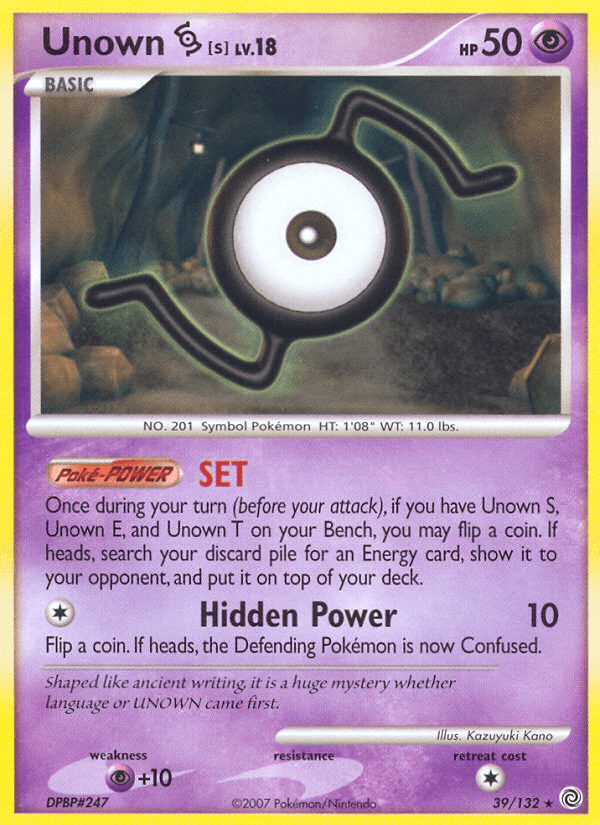 Unown [S] Pokémon card