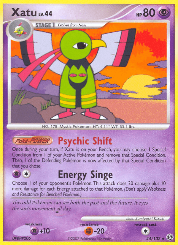 Xatu Pokémon card