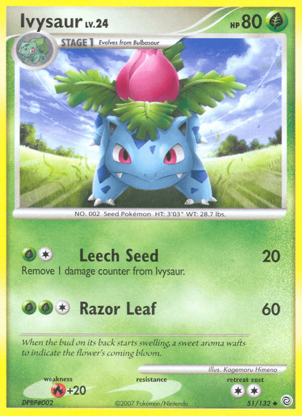 Ivysaur Pokémon card