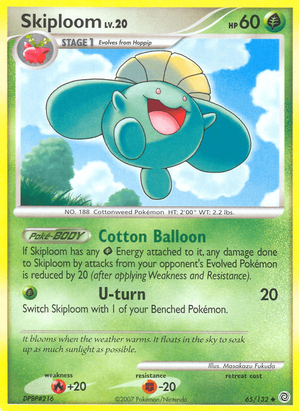 Skiploom Pokémon card