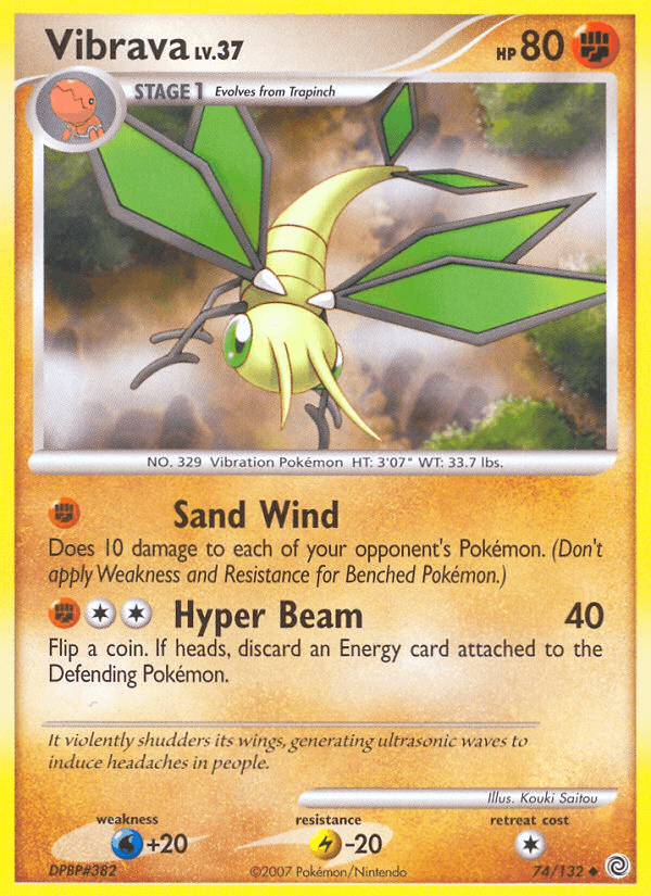 Vibrava Pokémon card