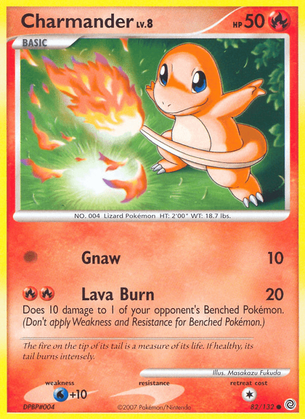 Charmander Pokémon card
