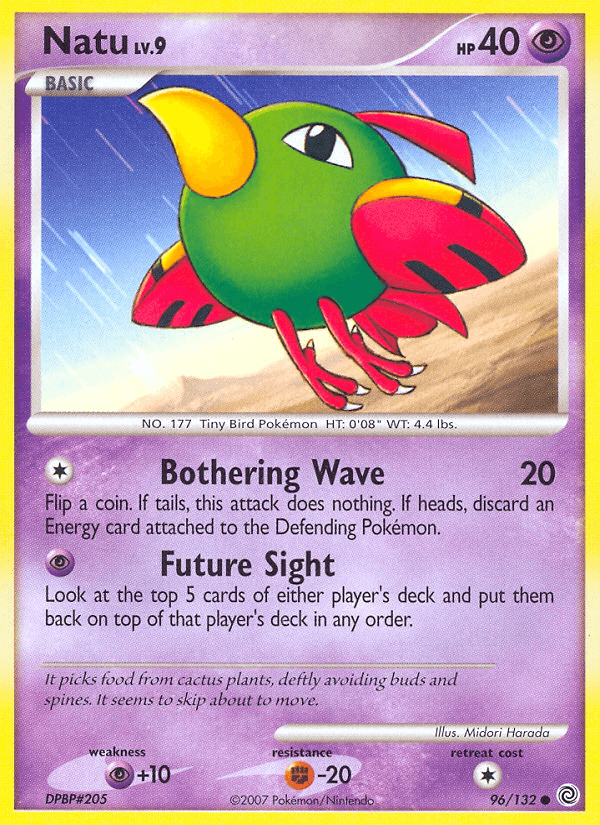 Natu Pokémon card