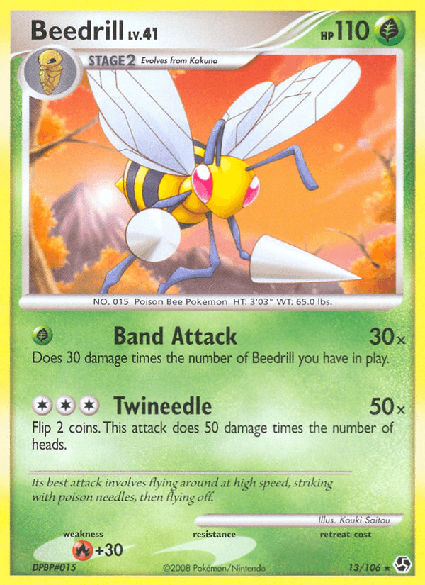 Beedrill Pokémon card