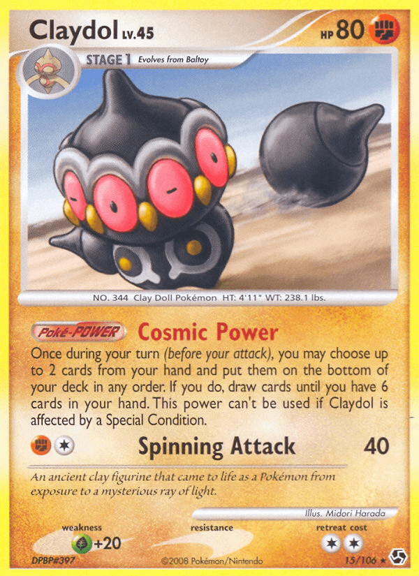 Claydol Pokémon card