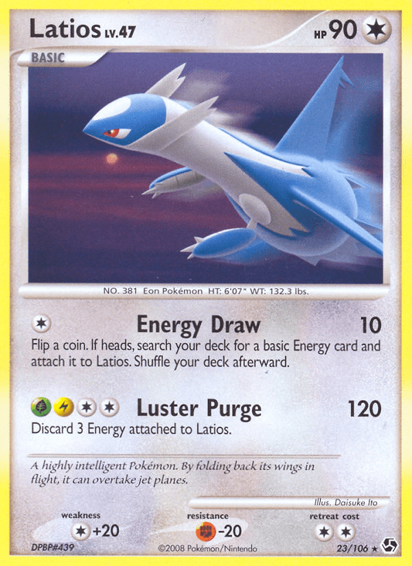 Latios Pokémon card