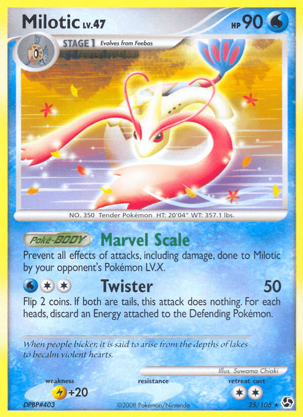 Milotic Pokémon card