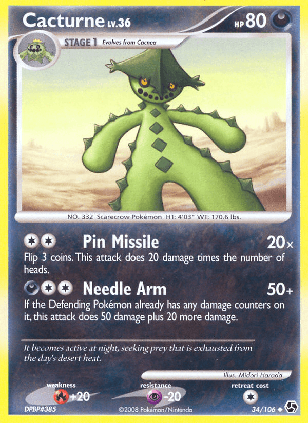 Cacturne Pokémon card