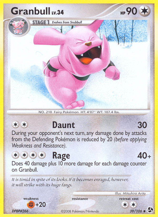 Granbull Pokémon card