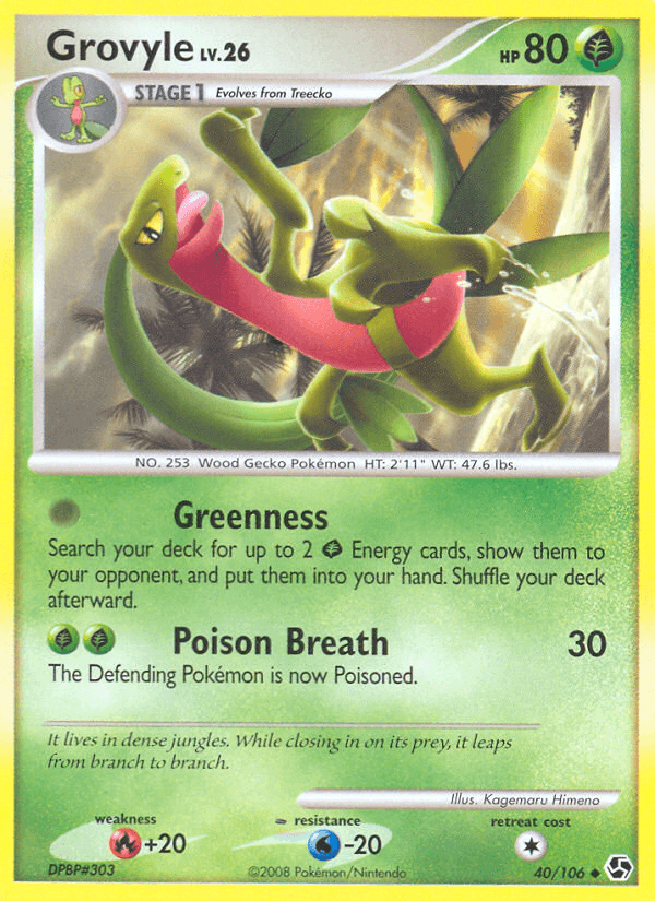 Grovyle Pokémon card