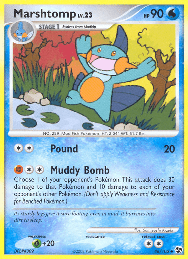 Marshtomp Pokémon card