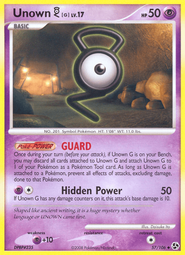 Unown [G] Pokémon card