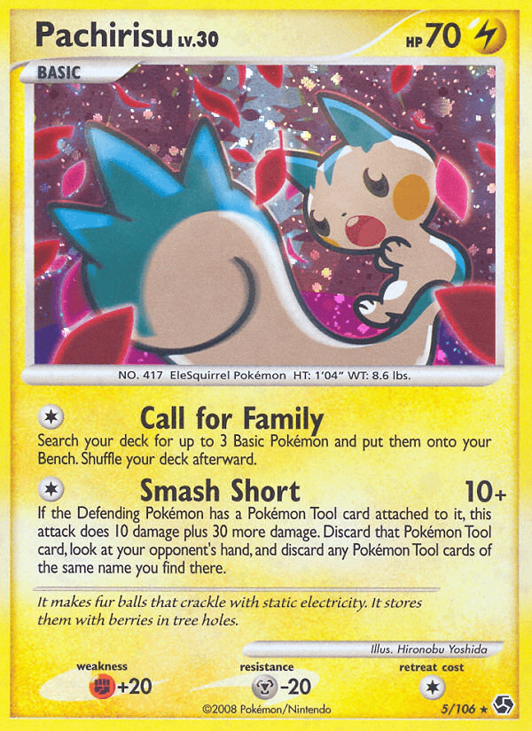 Pachirisu Pokémon card