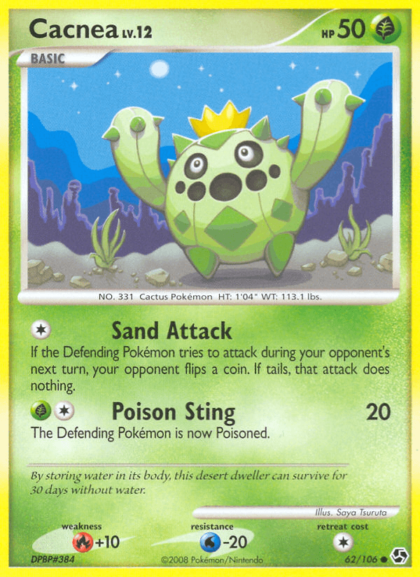 Cacnea Pokémon card