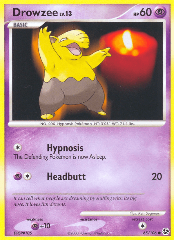 Drowzee Pokémon card