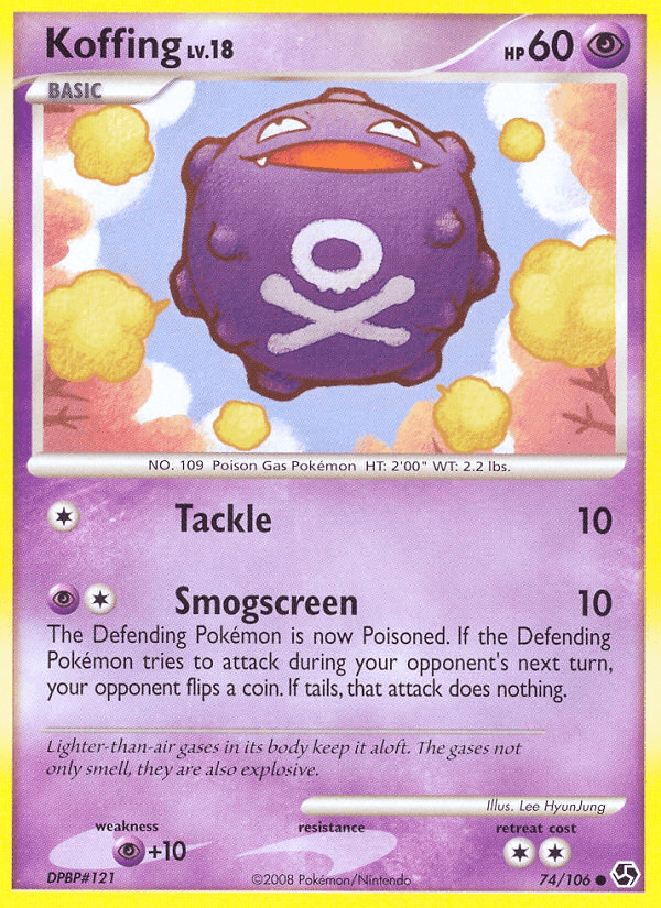 Koffing Pokémon card