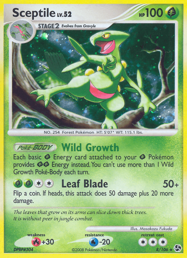 Sceptile Pokémon card