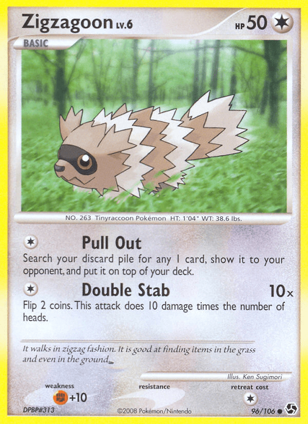 Zigzagoon Pokémon card