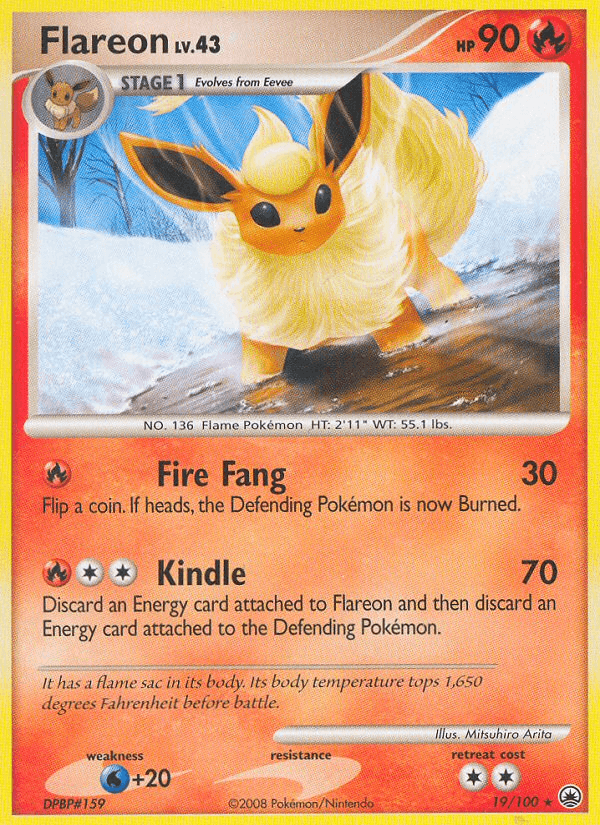 Flareon Pokémon card