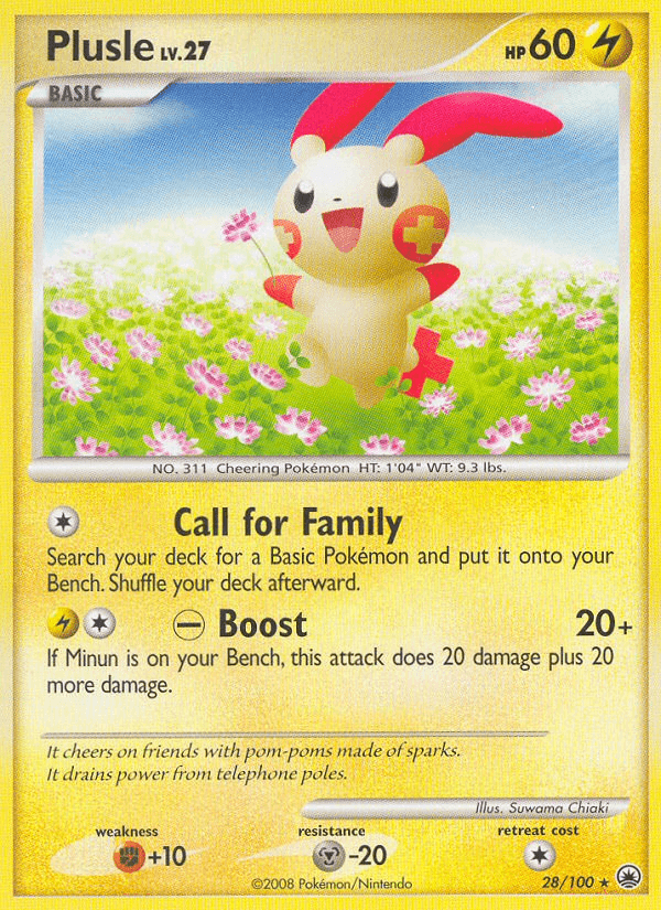 Plusle Pokémon card