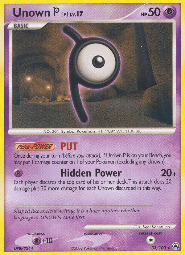 Unown [P] Pokémon card
