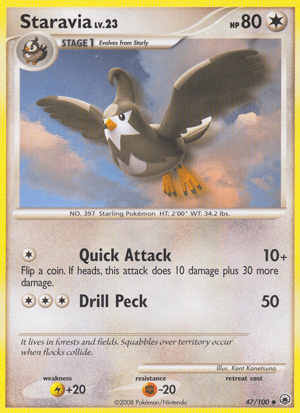 Staravia Pokémon card