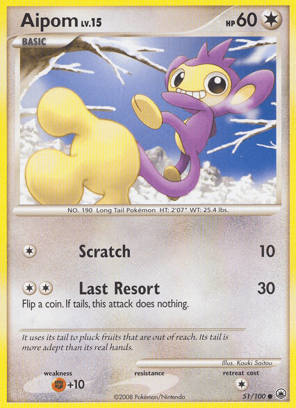 Aipom Pokémon card