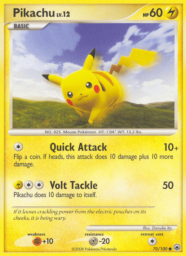 Pikachu Pokémon card