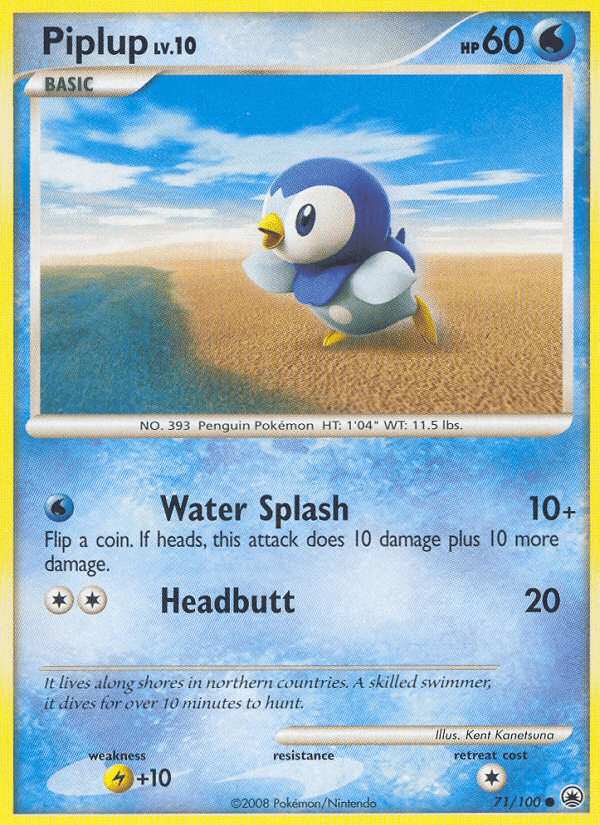 Piplup Pokémon card
