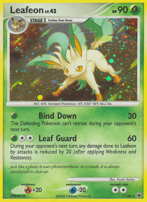 Leafeon Pokémon card