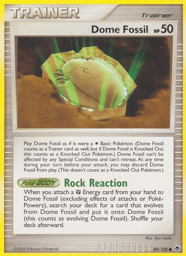 Dome Fossil Pokémon card