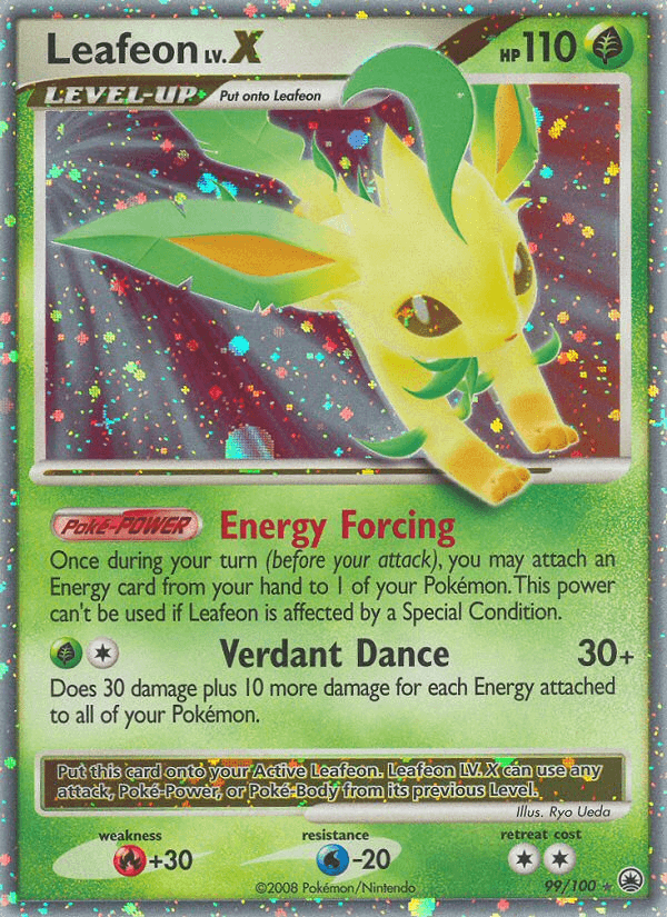 Leafeon LV.X Pokémon card