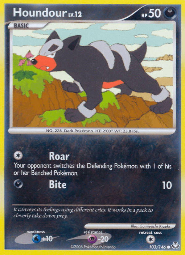 Houndour Pokémon card