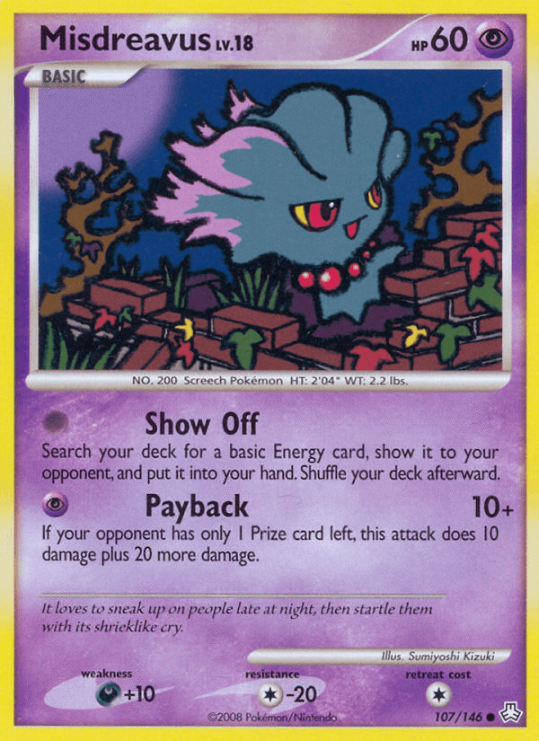 Misdreavus Pokémon card