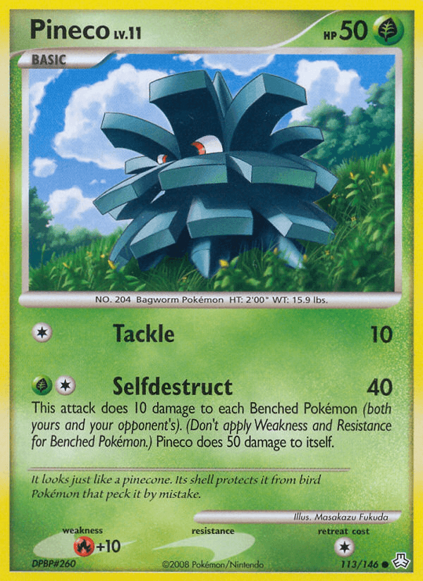 Pineco Pokémon card
