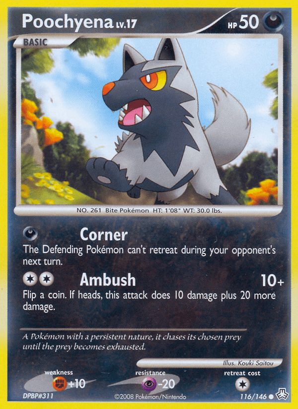 Poochyena Pokémon card