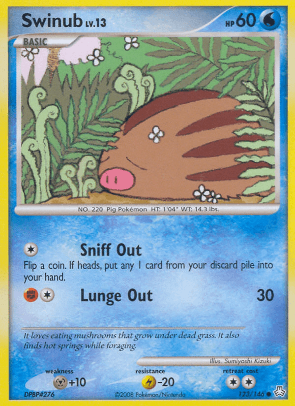Swinub Pokémon card