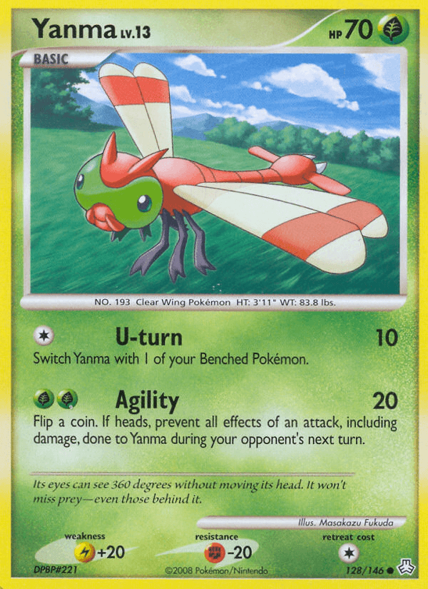 Yanma Pokémon card