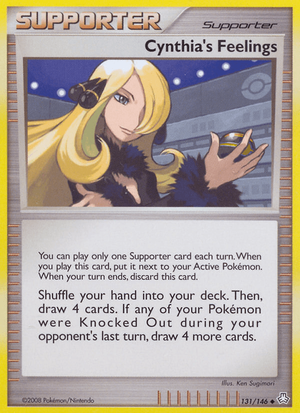 Cynthia's Feelings Pokémon card