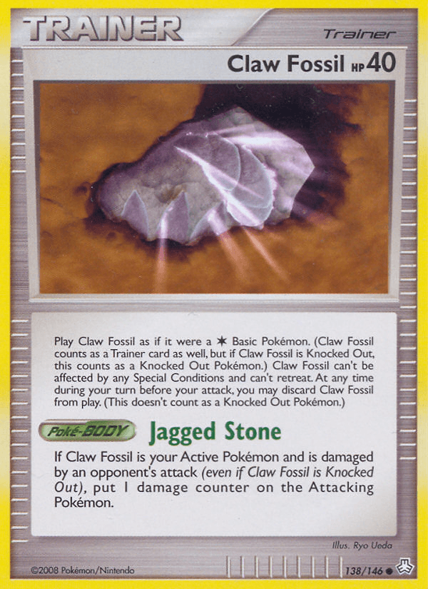 Claw Fossil Pokémon card