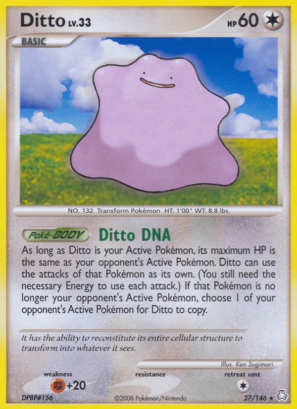 Ditto Pokémon card