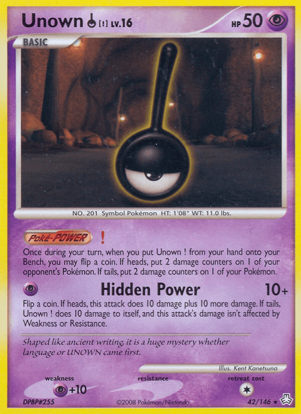 Unown [!] Pokémon card