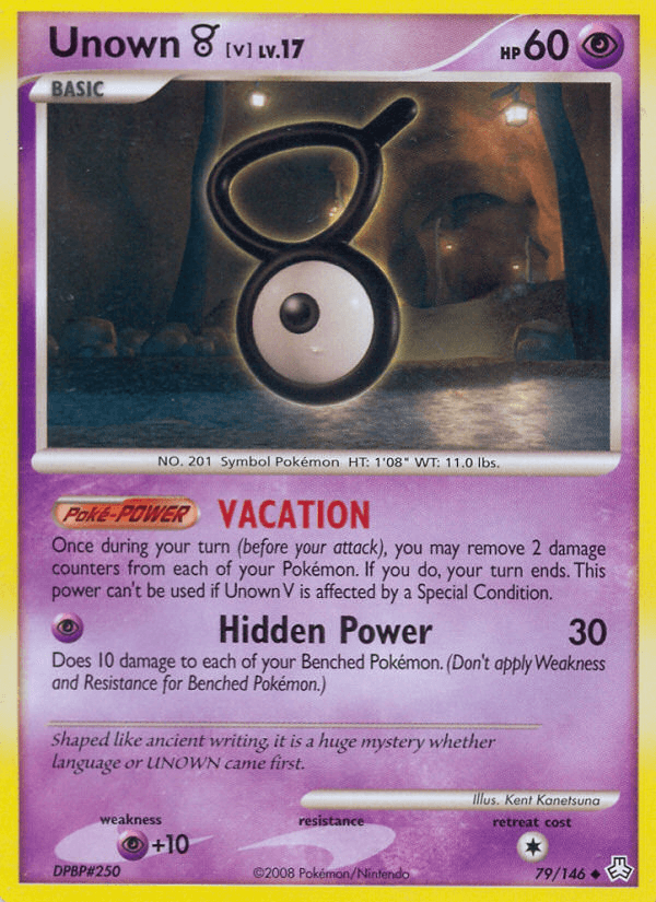 Unown [V] Pokémon card