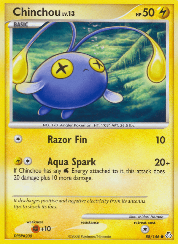 Chinchou Pokémon card