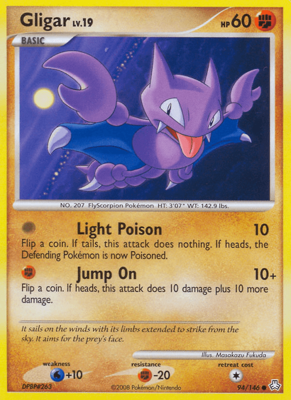 Gligar Pokémon card
