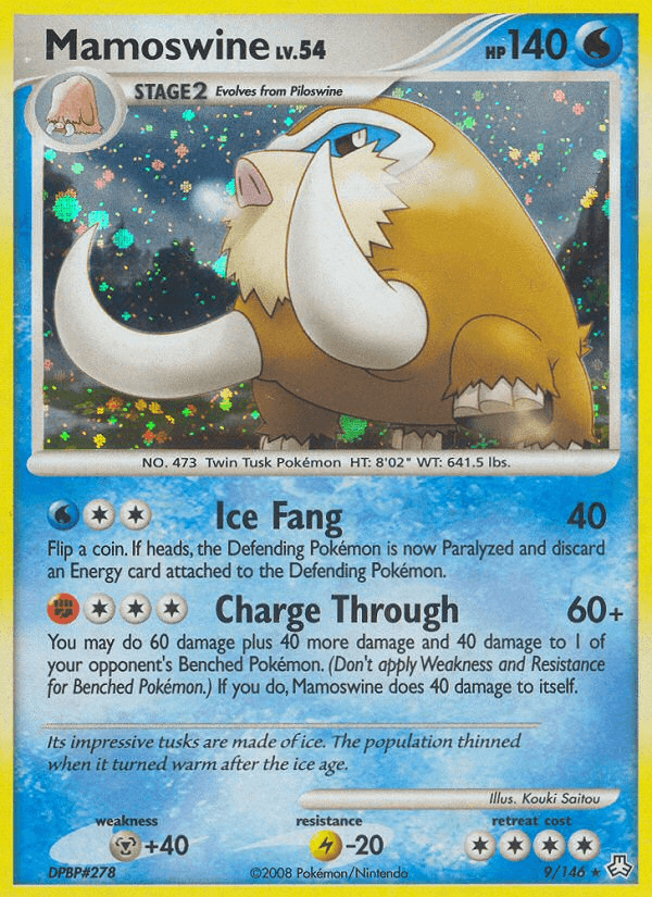 Mamoswine Pokémon card